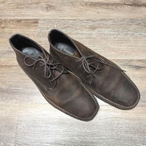Johnston & Murphy‎ Brown Leather Chukka Boots Men's Ankle Lace Up Casual Shoes